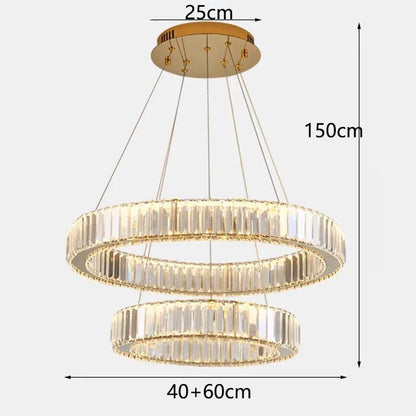 DecorBites™ Crystal Chandelier: Modern Home & Dining Room Pendant Lighting