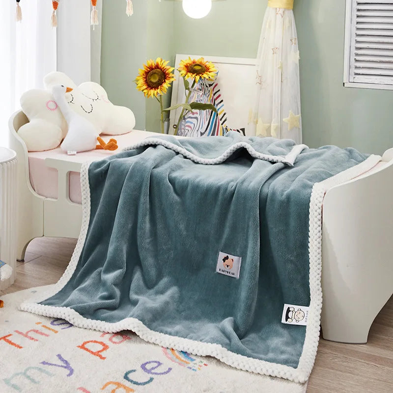 بطانية ديكوربايتس™ للأطفال من الفلانيل - غطاء سرير فردي خفيف الوزن ومريح