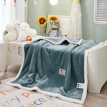 بطانية ديكوربايتس™ للأطفال من الفلانيل - غطاء سرير فردي خفيف الوزن ومريح