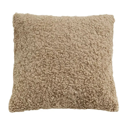 DecorBites™ IvoryCamel Polka Dot Lace Cushion Cover 45x45cm for Home Sofa Bed Decoration