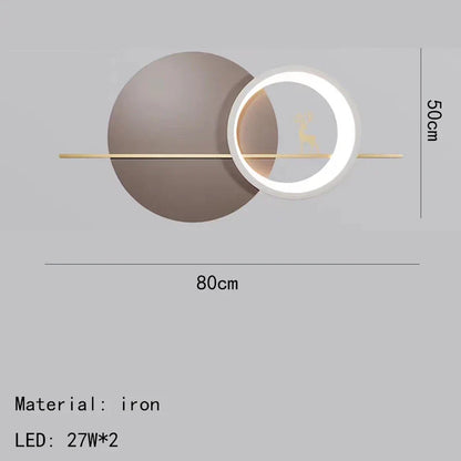 DecorBites™ Deer Wall Light: Elegant Home Decor with Adjustable Dimming