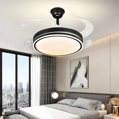DecorBites™ LED Invisible Fan Lamp Modern Ceiling Chandelier for Living Room Bedroom