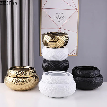 DecorBites™ Ceramic Vase Modern Decor Ornaments Pot Plants Flower Arrangement Ornamental Decor vase