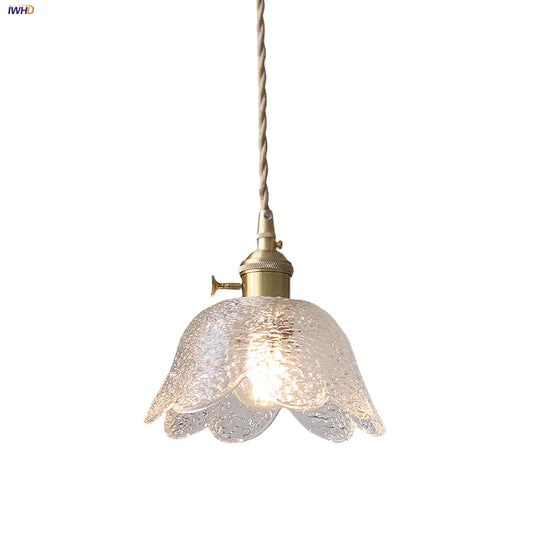 DecorBites™ Clear Glass LED Pendant Lamp for Dining Coffee Restaurantr Aisle - Modern Nordic Design