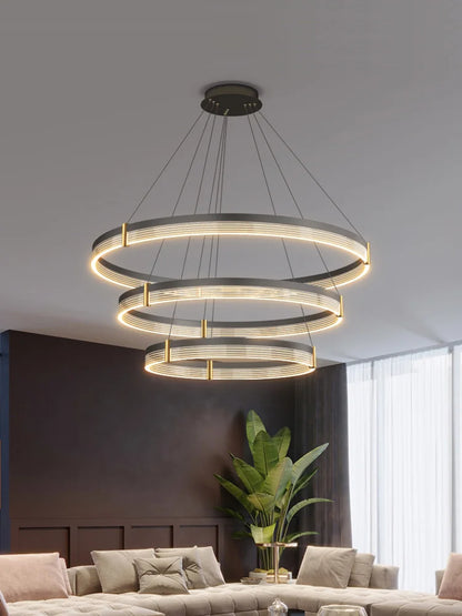 Living room chandelier simple modern led lighting creative Nordic luxury restaurant bedroom lamp designer high-end chandelier