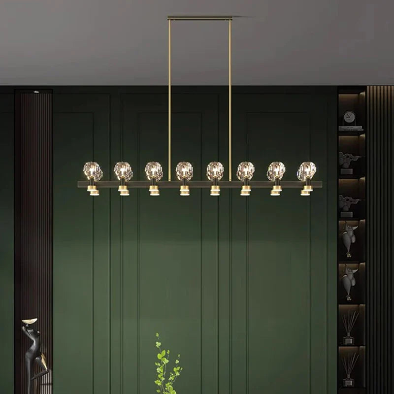 DecorBites™ Crystal Chandelier Luxury Pendant Light for Living and Dining Room