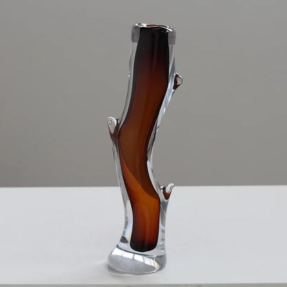DecorBites™ Glass Vase Branch Fork Shape Thick Bottle Floral Arrangement Terrarium
