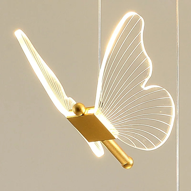 DecorBites™ Butterfly LED Chandelier for Duplex Villa Living Room Romantic Wedding Decor