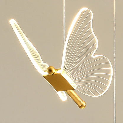 DecorBites™ Butterfly LED Chandelier for Duplex Villa Living Room Romantic Wedding Decor