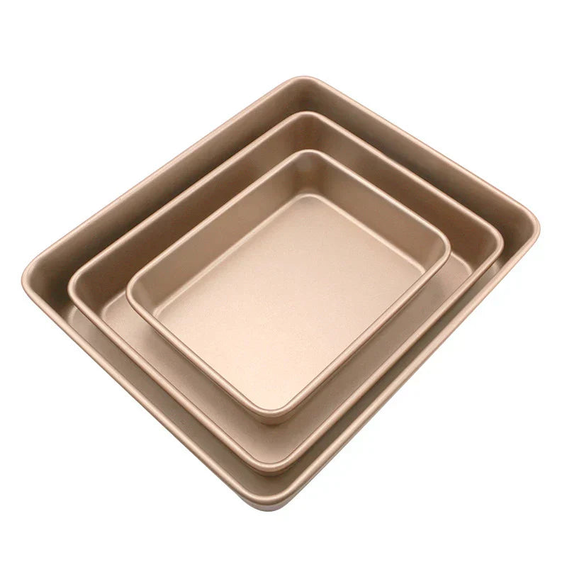 DecorBites™ Carbon Steel Cake Baking Tray Non-Stick Bread Mold Bakeware