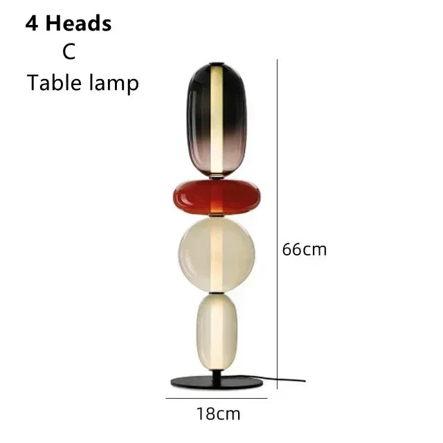 DecorBites™ Glass Floor Lamp LED Table Light - Italian Design High Quality