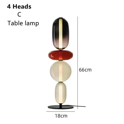 DecorBites™ Glass Floor Lamp LED Table Light - Italian Design High Quality