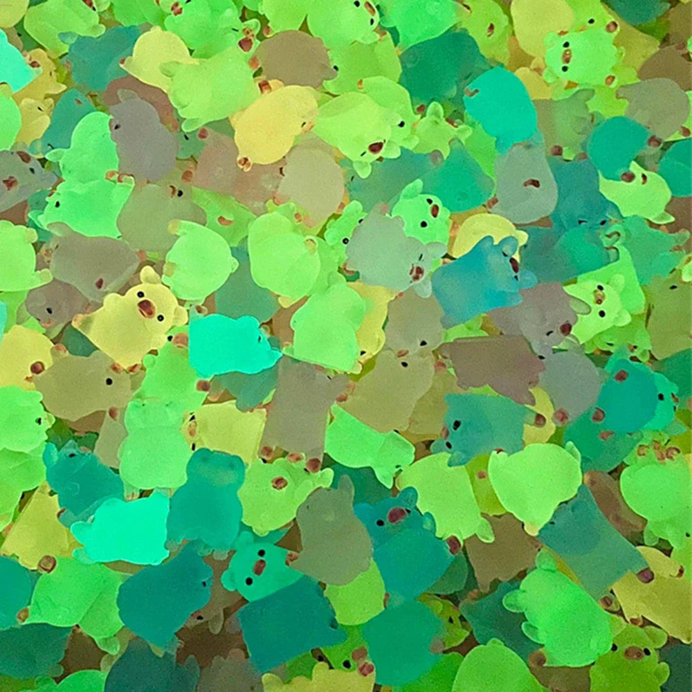 ديكور بايتس™ - تماثيل صغيرة على شكل خنزير كاواي - 6 قطع - حرف يدوية - ديكور منزلي