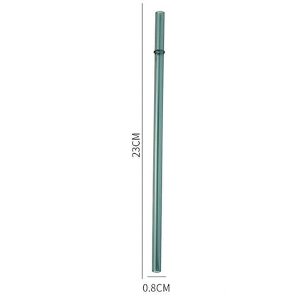 DecorBites™ Glass Bent Straw 200mm - Reusable Cold Beverage Drinking Straw