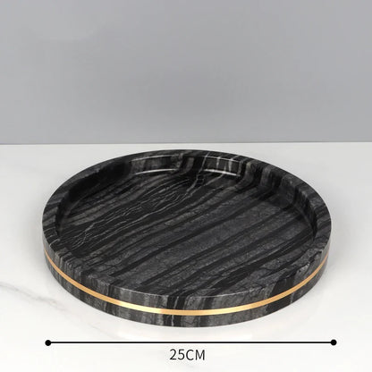 مجموعة إكسسوارات الحمام من الرخام الأسود من ديكوربايتس™