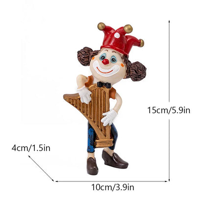 DecorBites™ Clown Resin Art Statue Figure for Interior Decor and Home Spirit