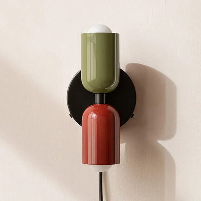 Decorbites™ Sahne Doppelkopf-LED-Wandleuchten | Moderne nordische bunte Lichter für Innenraumdekoration