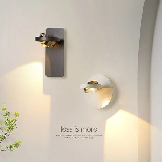 DecorBites™ LED Rotatable Wall Lamp for Bedroom Living Room - Modern Indoor Wall Sconces
