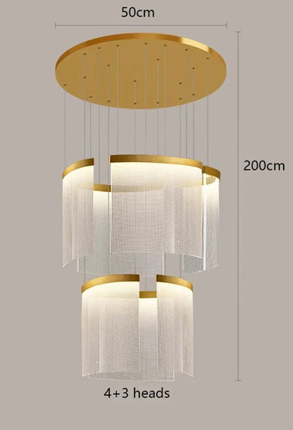 DecorBites™ Elegant LED Ceiling Chandelier for Modern Bedroom and Dining Room