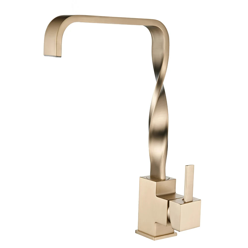 Gold Basin Mixer Faucet