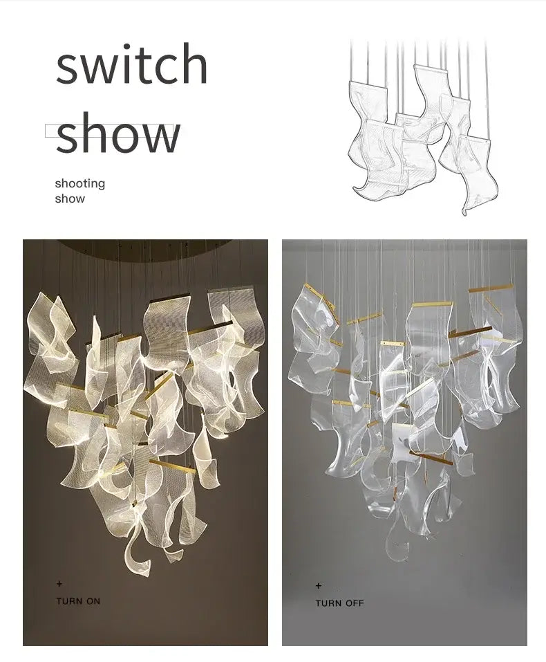 DecorBites™ LED Ceiling Chandelier for Modern Home