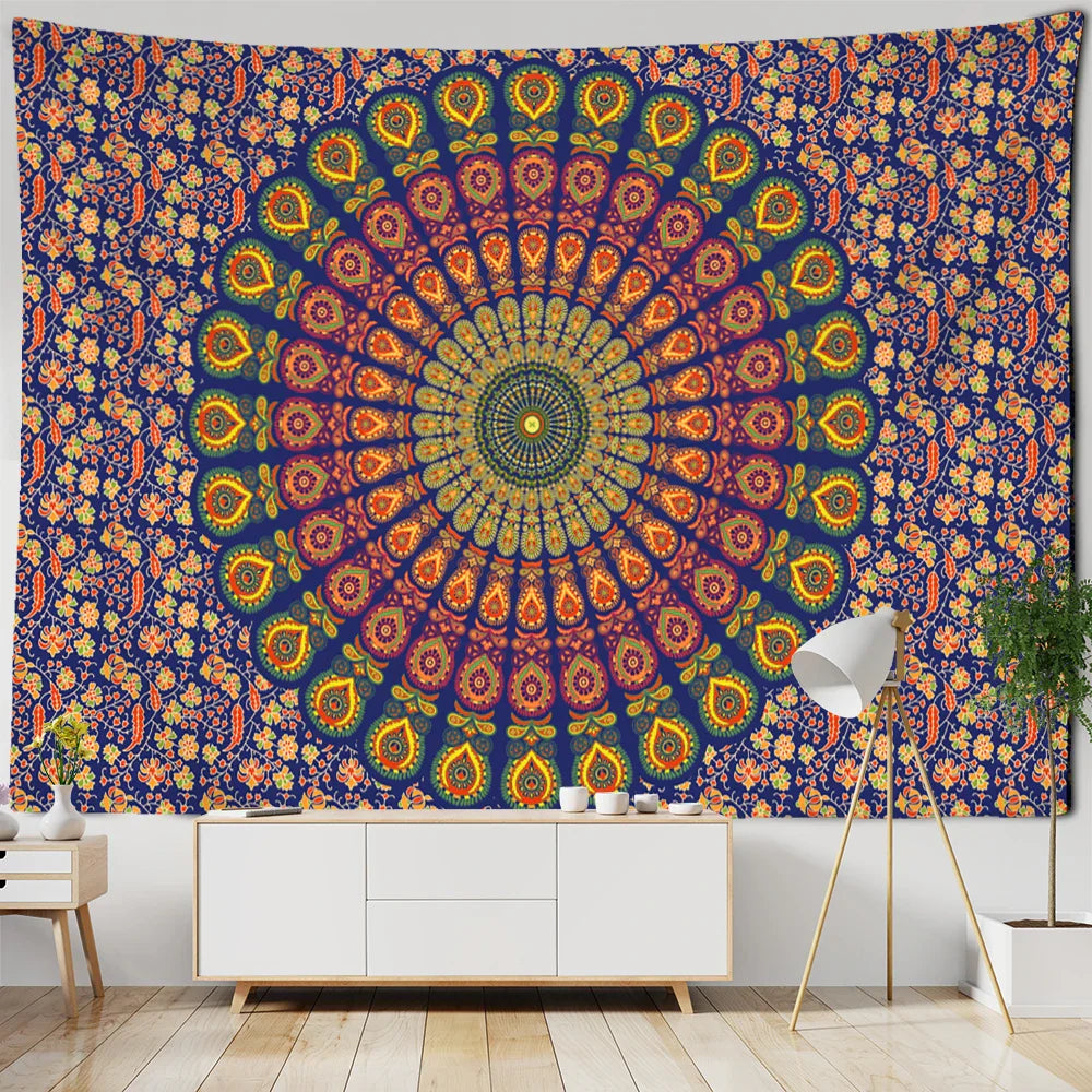 Decobites Mystic Witchcraft Boho Mandala Tapestry Wall Hanging Hippie Art Home Decor