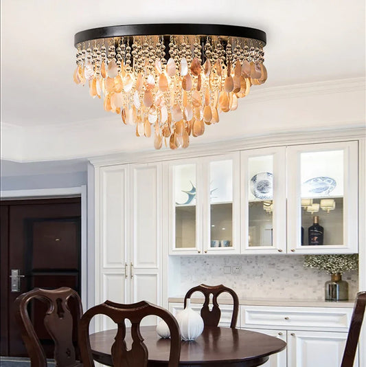 DecorBites™ Crystal LED Ceiling Lamps: Modern Chandeliers for Home Decor & Elegant Lighting