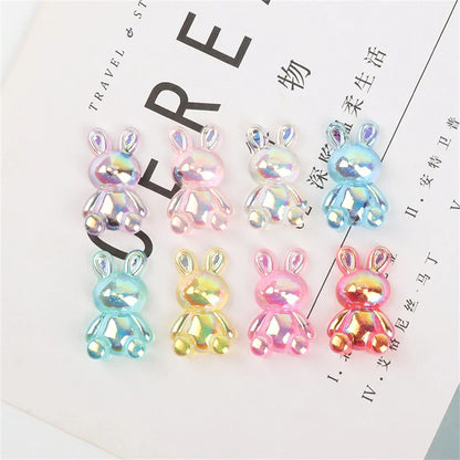 ديكوربايتس™ كابوشون راتنجي على شكل أرنب كاواي لأعمال سكرابوكينغ والحرف اليدوية