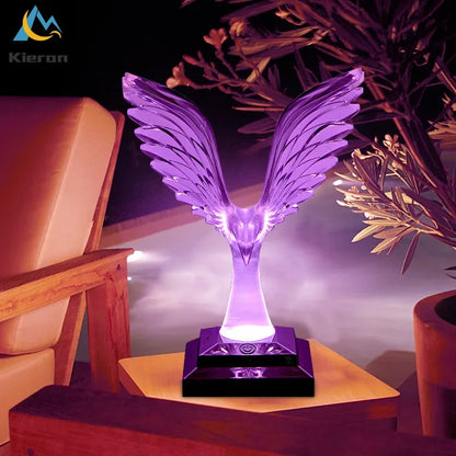 DecorBites™ Crystal Eagle LED Table Lamp for Bedroom Study and Living Room