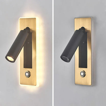 DecorBites™ Dimmable LED Wall Sconce Rotation Reading Light for Bedroom Living Room
