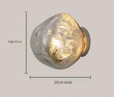 DecorBites™ Lava Glass Wall Lamp: Nordic Design for Home Decor, Living Room, Bedroom