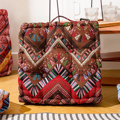 DecorBites™ Boho Square Floor Pillows for Adults and Kids - Large Seating Cushions for Home Decor