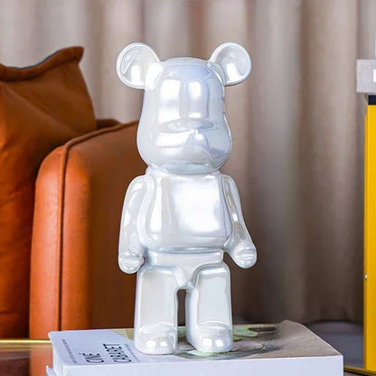 ديكور بايتس™ - تمثال دب على شكل خزانة تلفزيون - حصالة نقود، ديكور منزلي فني