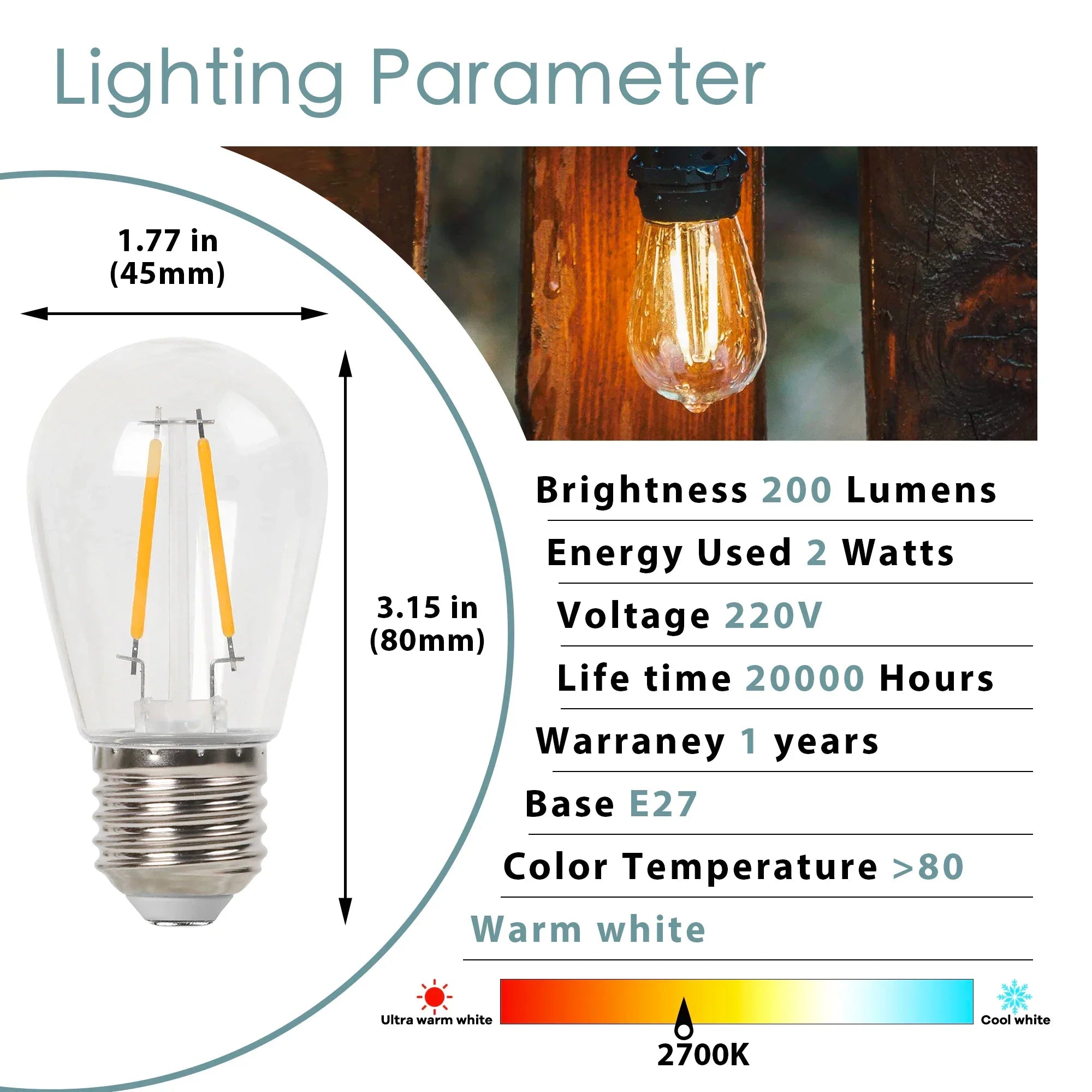 Shatterproof Outdoor Bulb