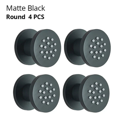 DecorBites™ Brass Body Round Shower SPA Jets for Luxurious Bathroom Massage Experience