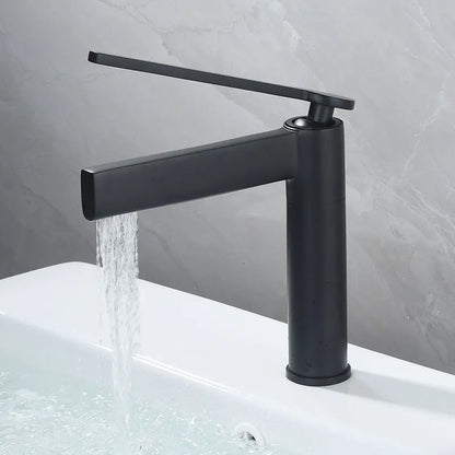 DecorBites™ Basin Faucet: Deck Mounted Hot Cold Water Mixer Taps for Bathroom Sink