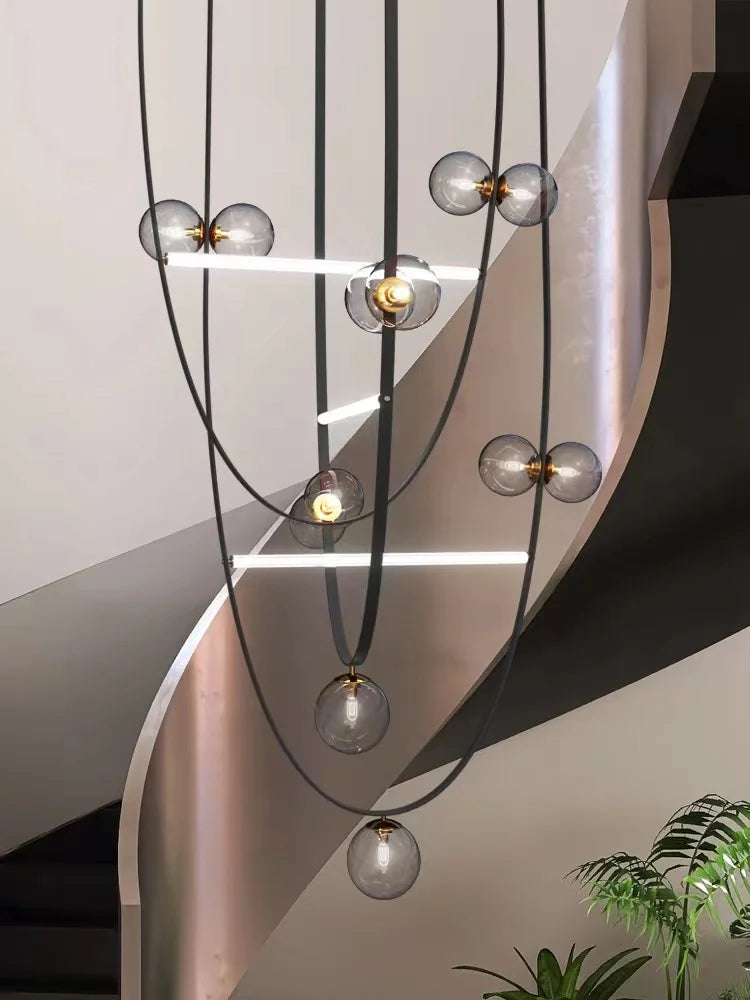 DecorBites™ Leather Chandeliers 2023 LED Minimalist Home Decor Lighting for Living Room