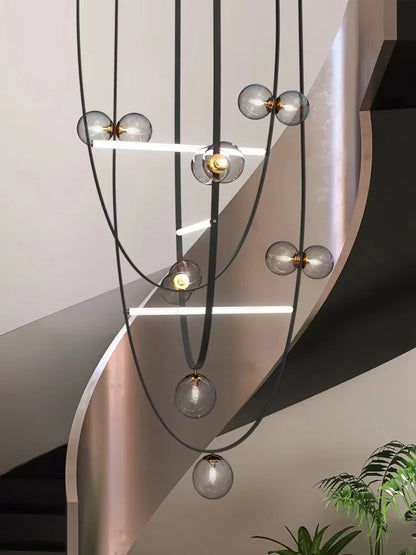 DecorBites™ Leather Chandeliers 2023 LED Minimalist Home Decor Lighting for Living Room