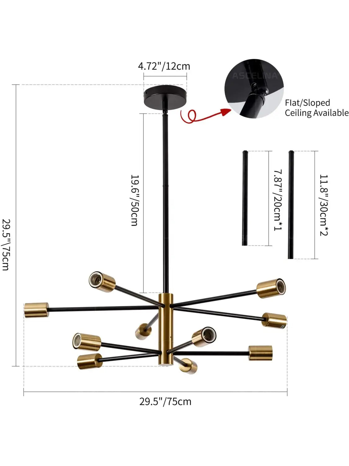 DecorBites™ Stylish Hanging Chandelier for Home Decor