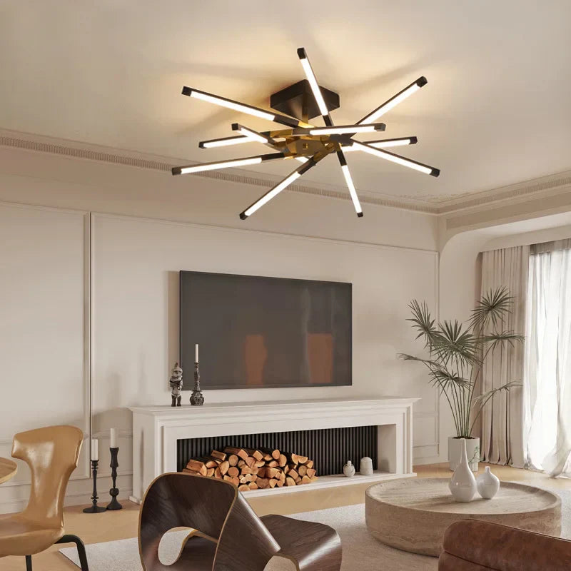 DecorBites™ Dimmable LED Ceiling Chandelier, Modern Interior Lighting for Dining Room, Bedroom, Living Room