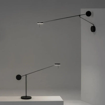 DecorBites™ Adjustable Swing Arm Black Wall Lamp for Bedroom & Study Room