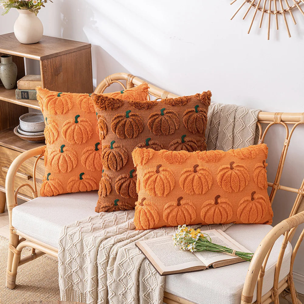 Plush Halloween Cushion Cover