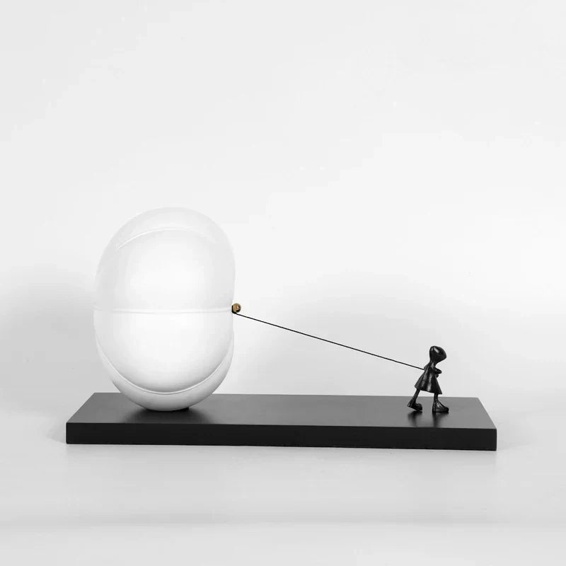 DecorBites™ Cartoon Balloon Man Pumpkin Figure Resin Sculpture Home Decoration