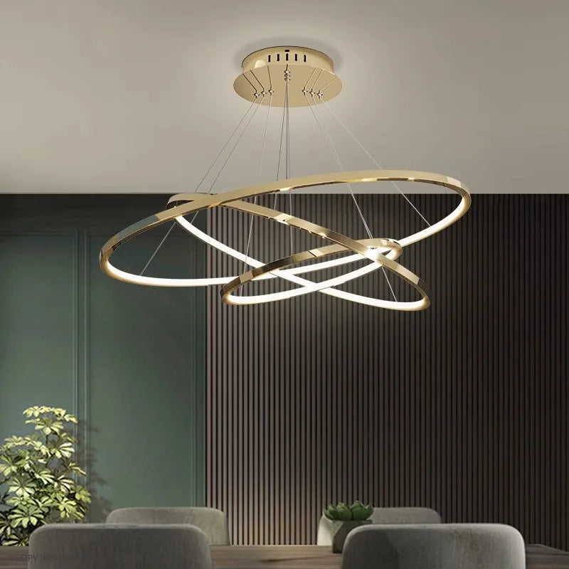 DecorBites™ LED Chandelier Pendant Ceiling Lamp for Home Living Room Dining Indoor Lighting