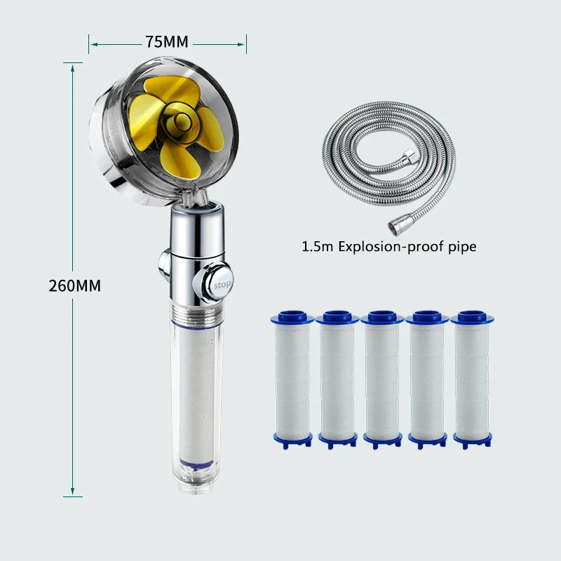 DecorBites™ High Pressure Shower Filter Head with Gumrukfree Technology