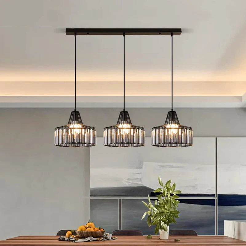 Matte Black LED Chandelier