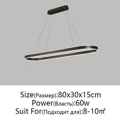 DecorBites™ LED Aluminum Ceiling Chandelier for Kitchen Living Room Modern Nordic Design