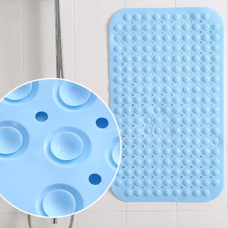 Decobites Non-Slip Bathtub Mat with Drain Hole and Suction Cups