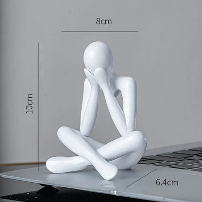 DecorBites™ Abstract Figures Ornament Sculpture for Home Office Decor