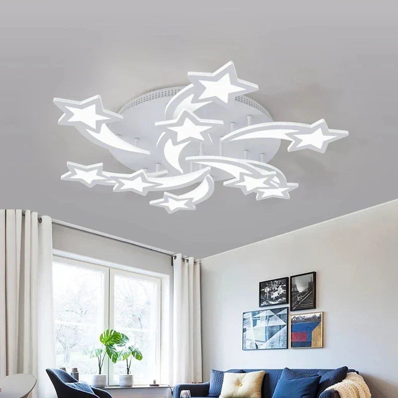 DecorBites™ LED Acrylic Chandelier Lights with Remote for Home Indoor Lighting